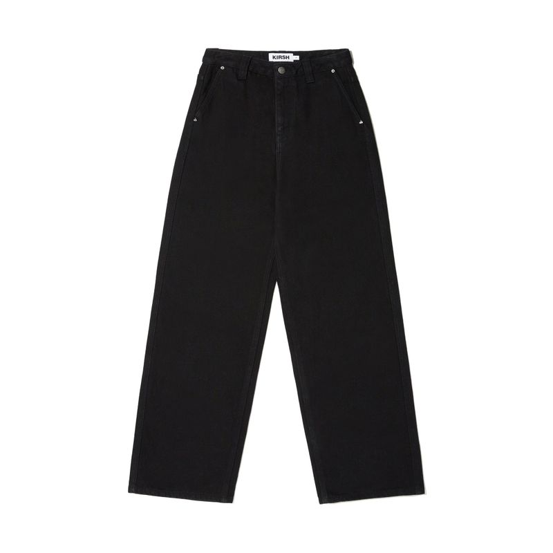 CHERRY BASIC NAPPING DENIM PANTS [BLACK]