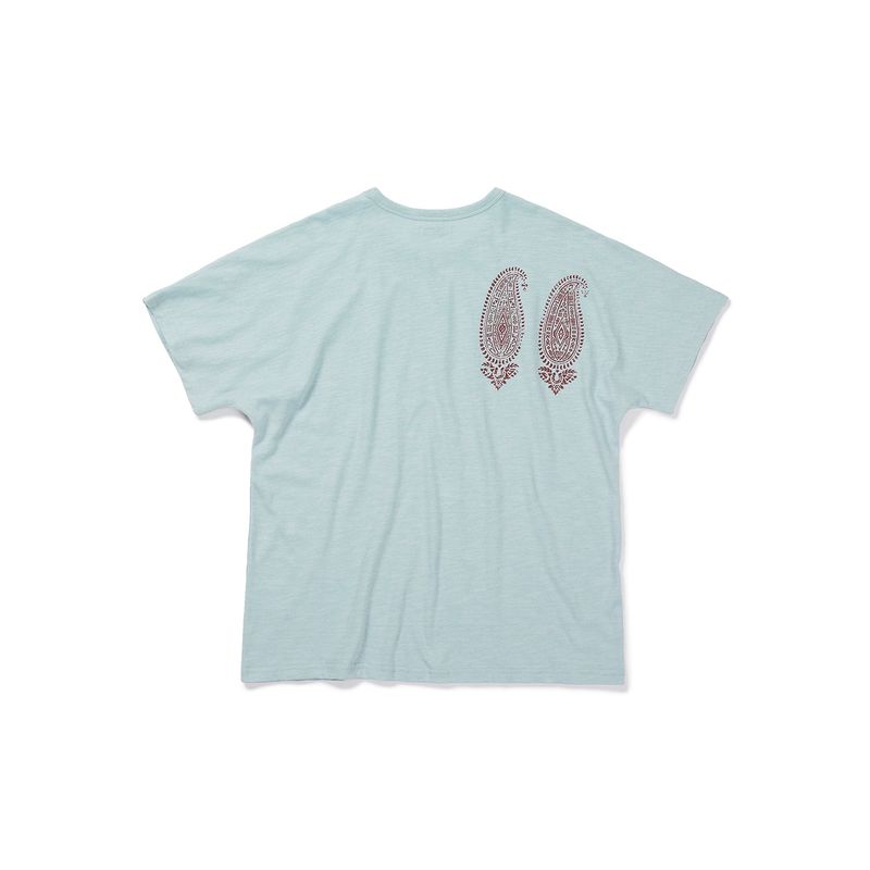 Boteh half T-shirts / Lagoon