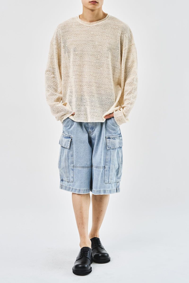 Pace Snap Denim Shorts (2color)