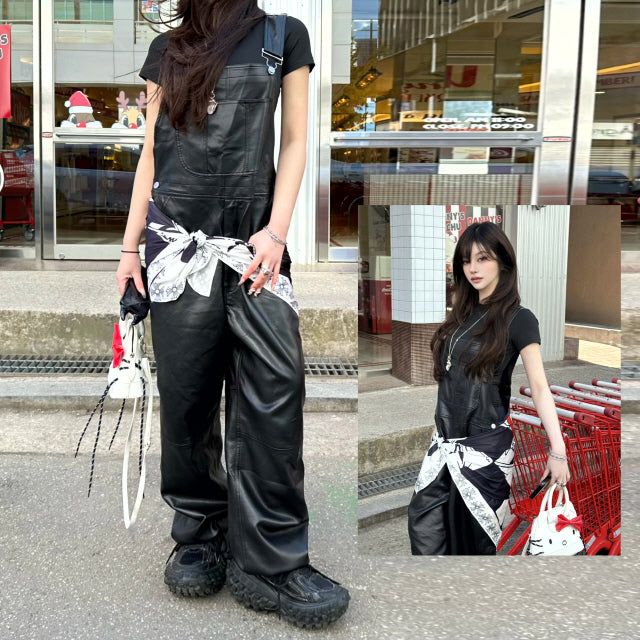 TTSTUDIO（ティーティースタジオ）の「Leather overalls（Pants）」