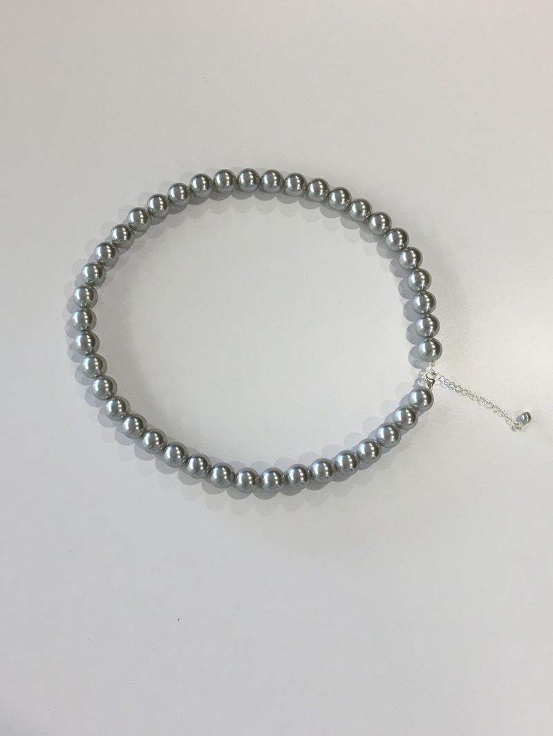 Black pearl necklace (1color)