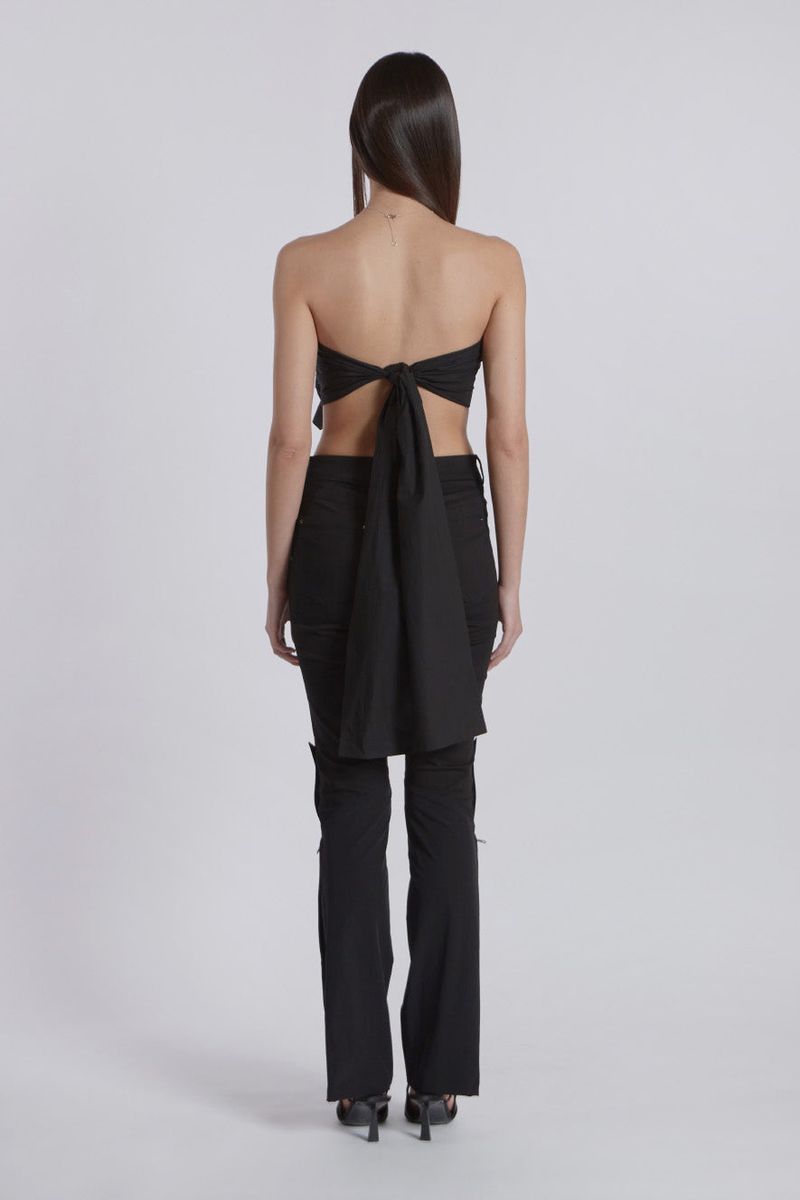 LAYERED KNOT TOP(BLACK)