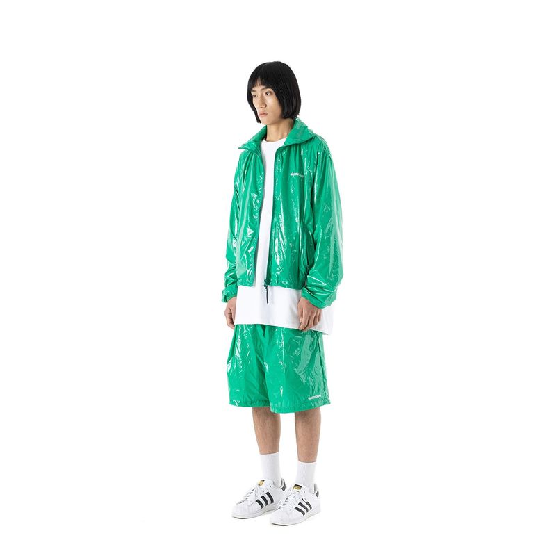 C LOGO ONE TUCK SATIN WIDE SHORT PANTS