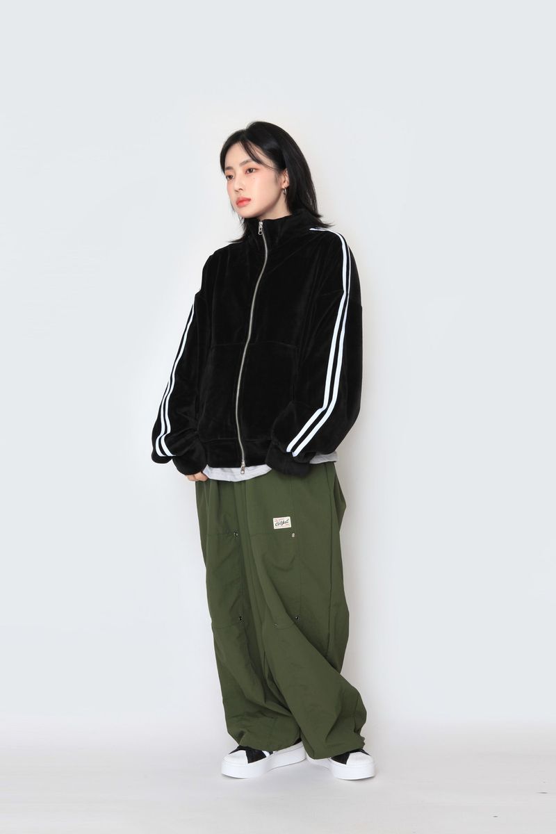 eyelet string nylon pants