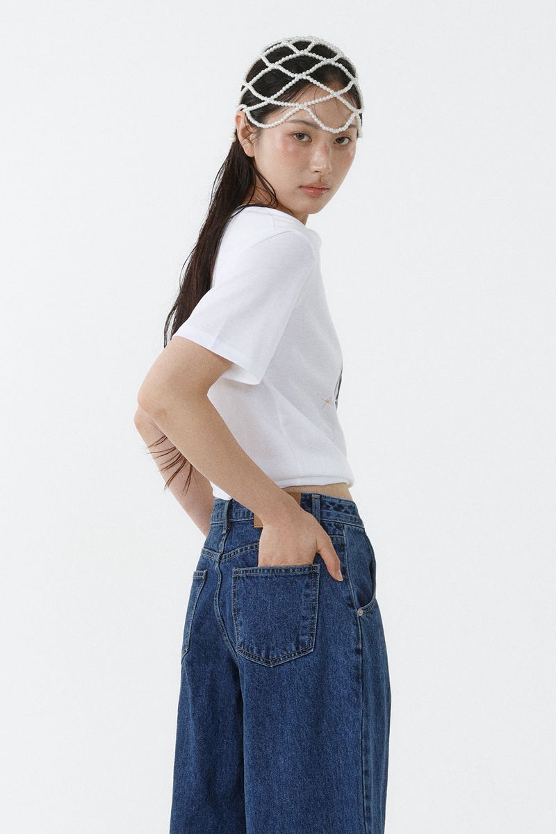 GALAXY V-NECK T-SHIRT_WHITE
