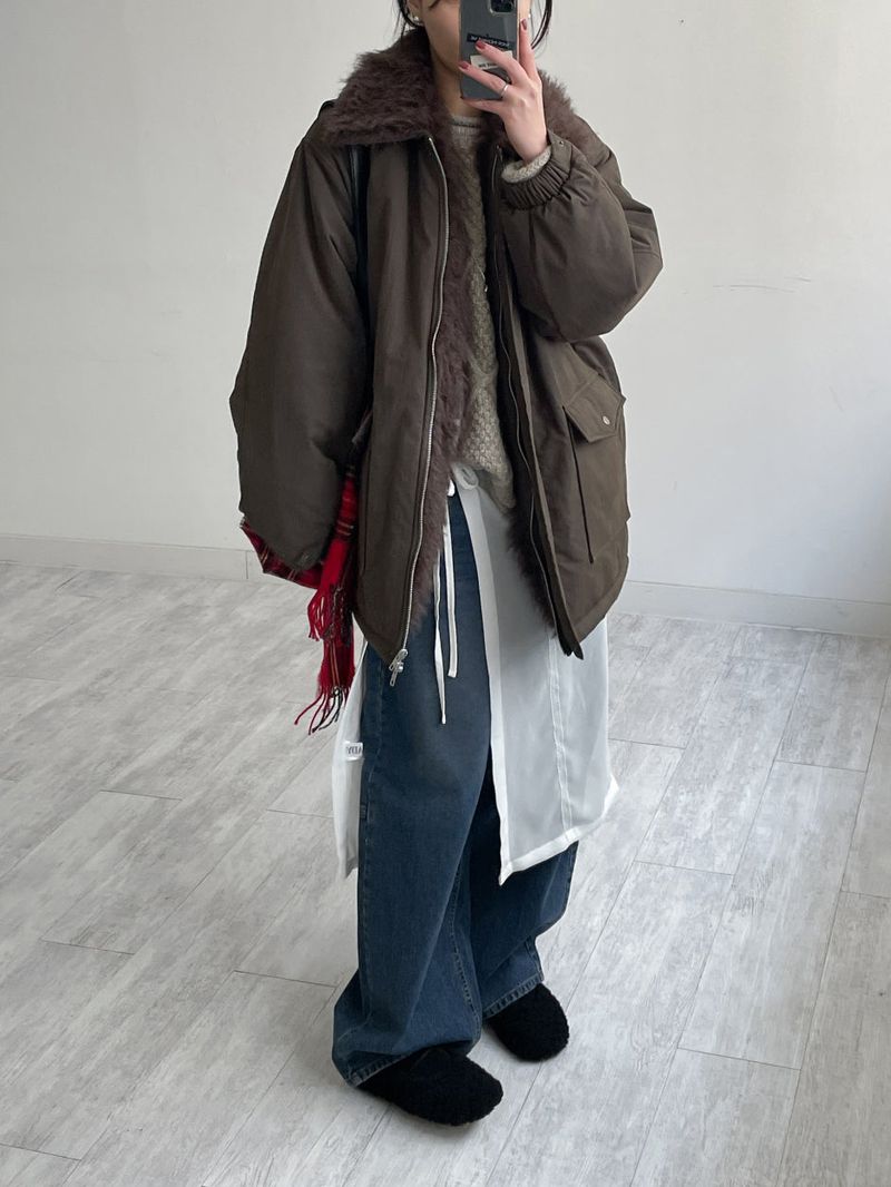 Jake Balloon Fit Wide Denim Pants