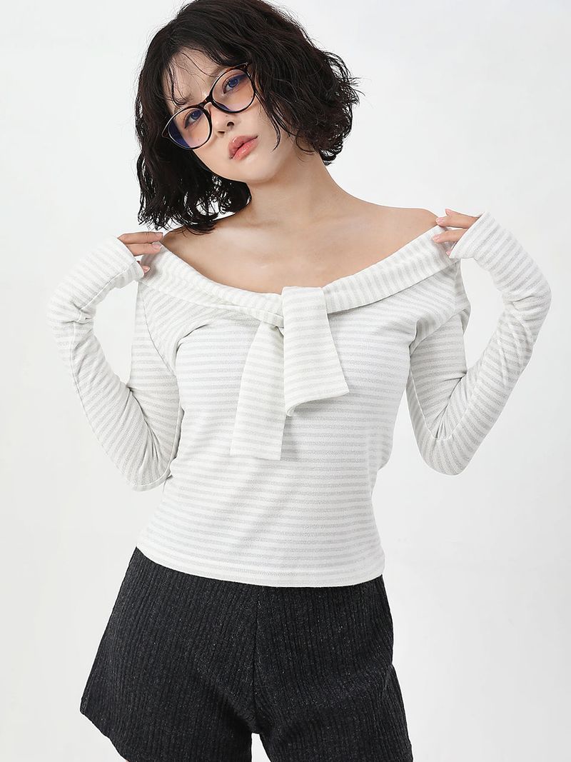 cattline(カトリーヌ)の「Glitter Sailor Knit(Tops)」