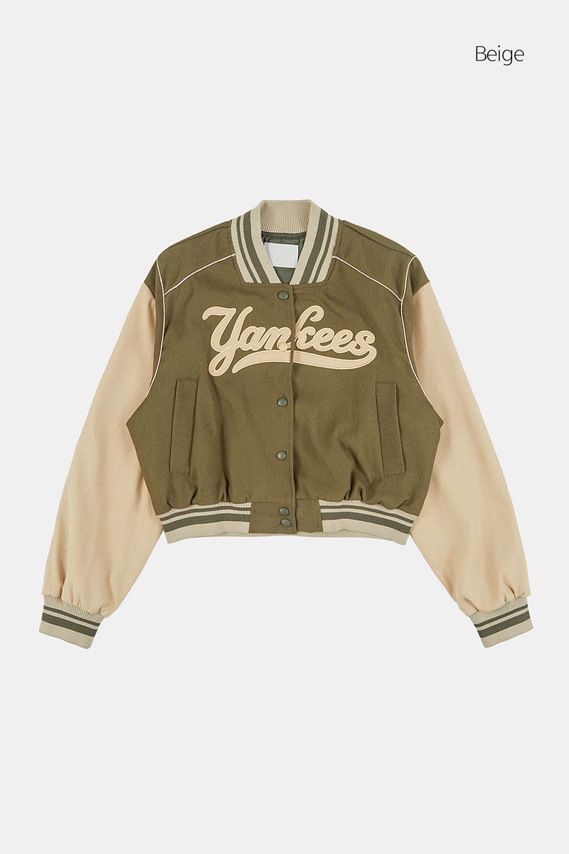 New york embroidery varsity jacket
