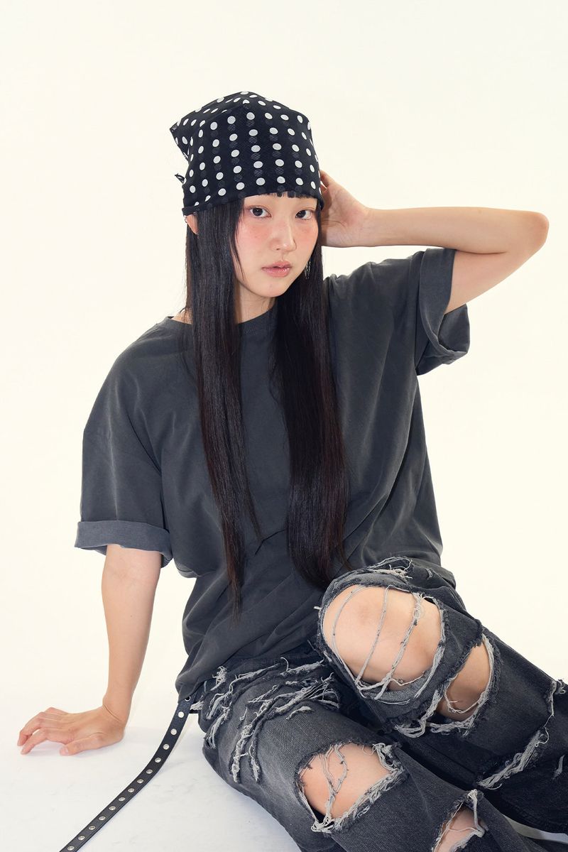 Poet dot sheer cotton bandana