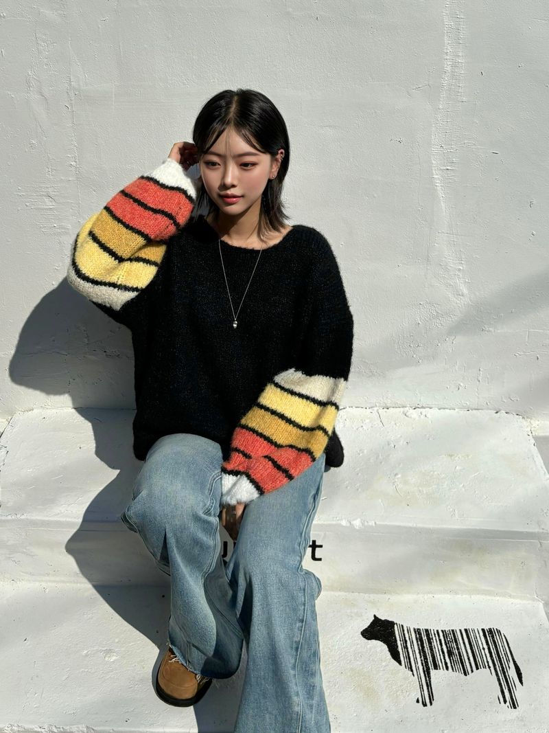 FLARED BOOTCUT DENIM PANTS code 23005