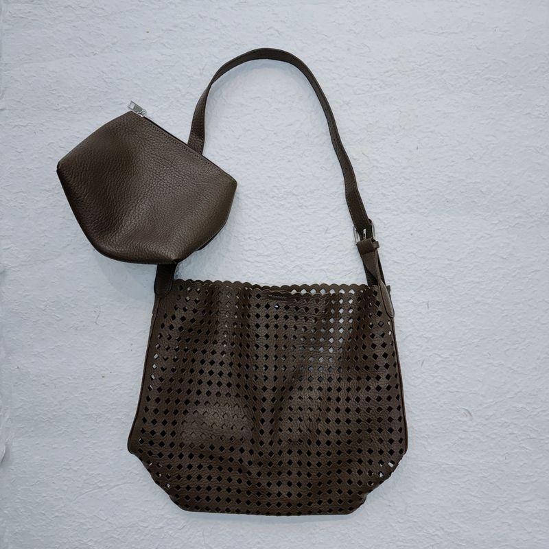 Woven Grid Bag