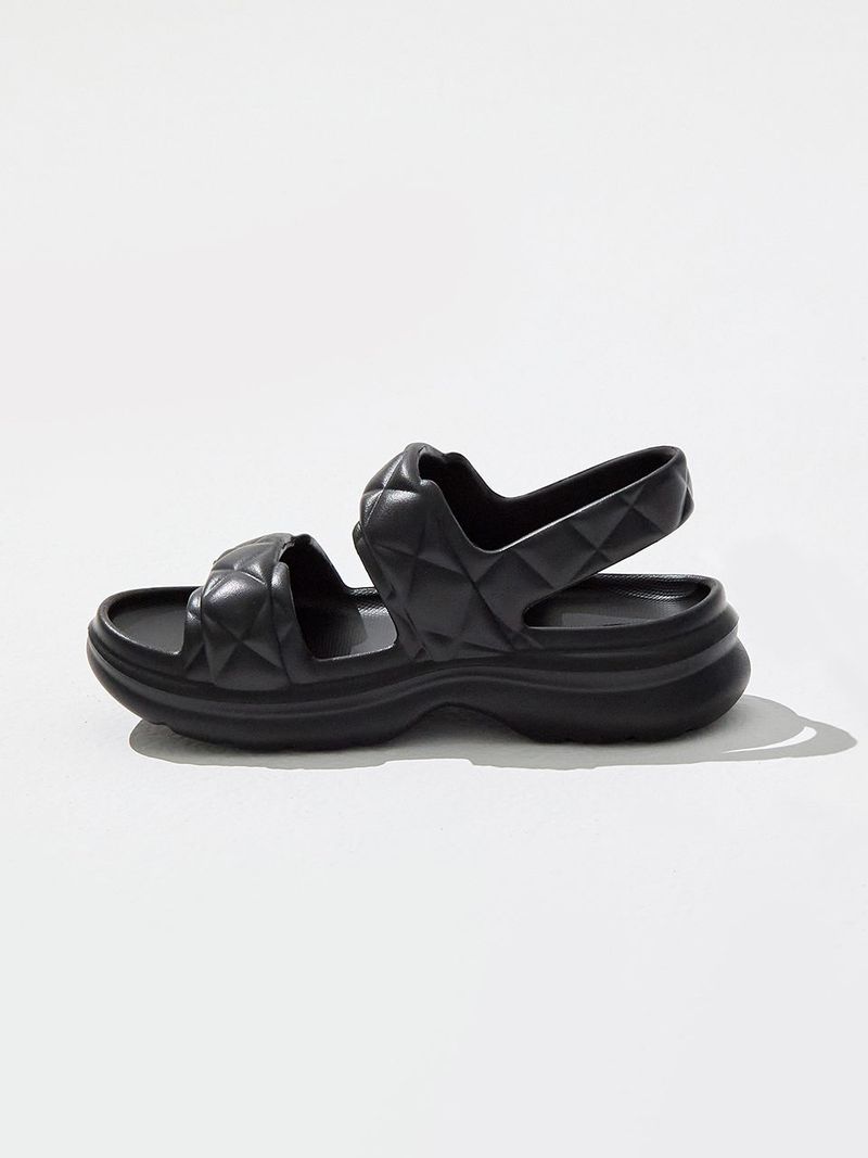Pepper Salt Sandals - Black