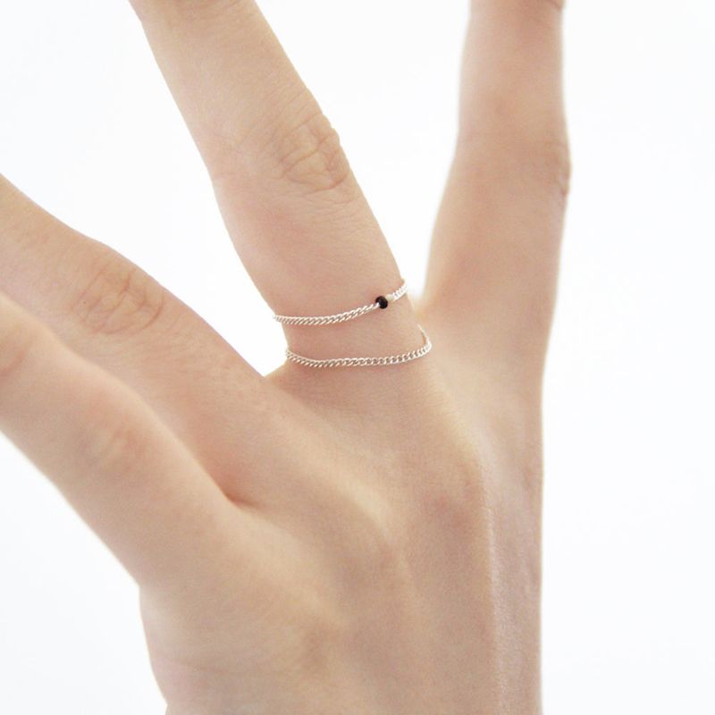 Only Silver Chain Ring (Gold)