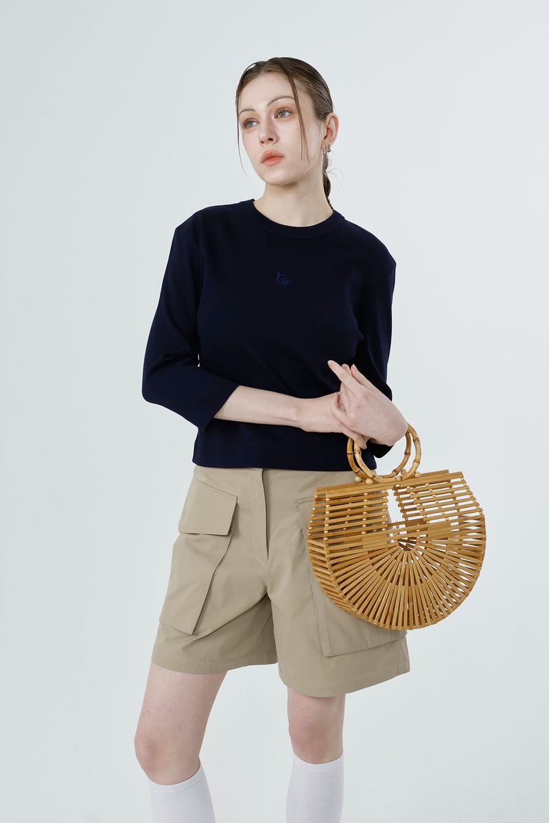 BIG POCKET 4-LENGTH PANTS_SAND BEIGE