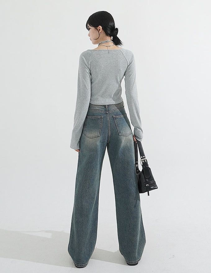 Choker Neck Cropped T-shirt