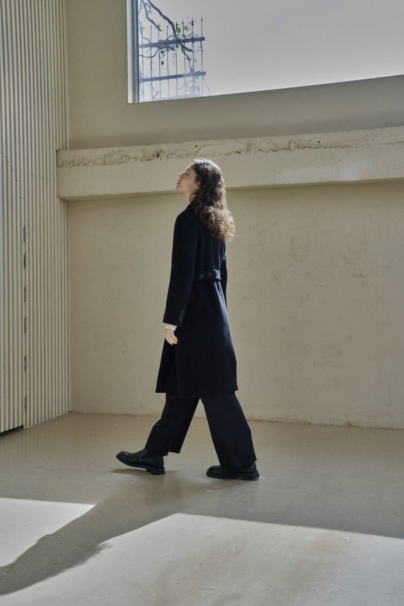 TUCK TWILL PANTS_BLACK