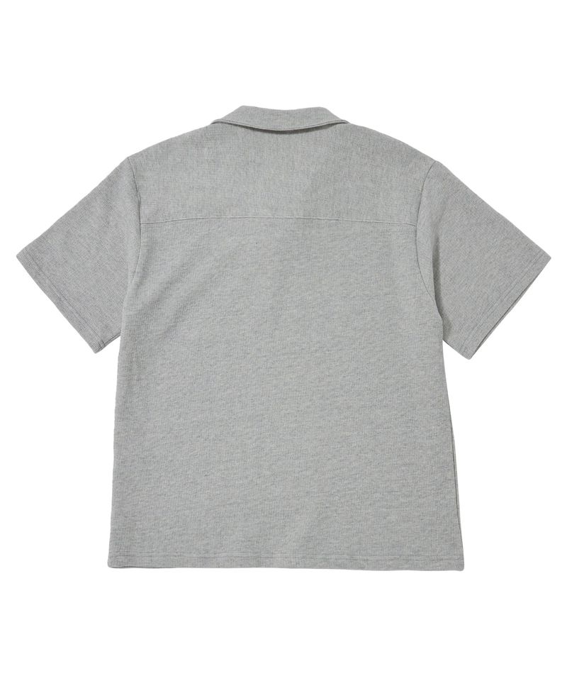 MU-WI PIN-KNIT 1/2 COLLAR-TEE (Gray)