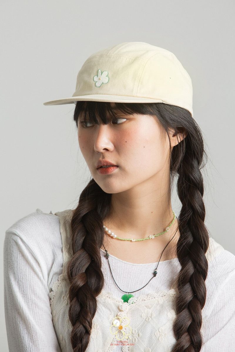 EOHWORKS flower yellow camp cap
