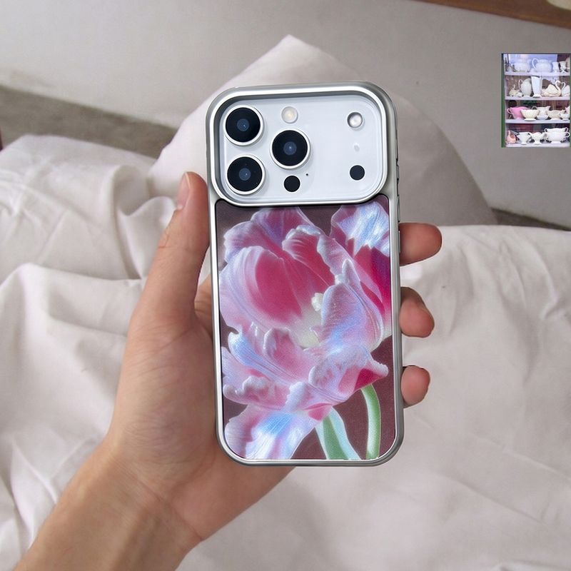[silver glass bumper] flower6