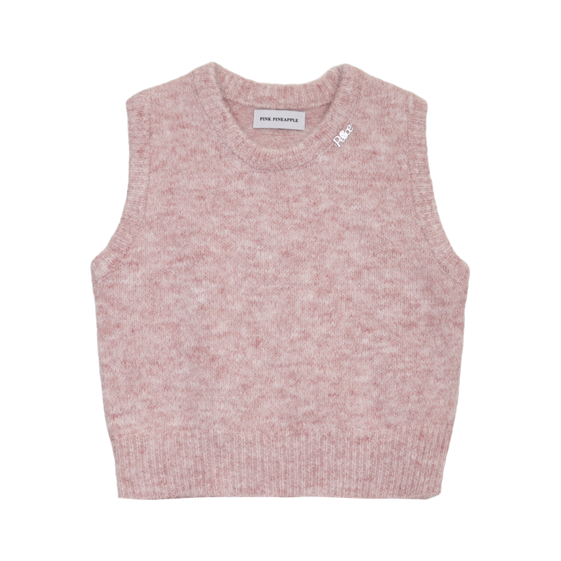 FLUFFY KNIT VEST (2 COLORS)