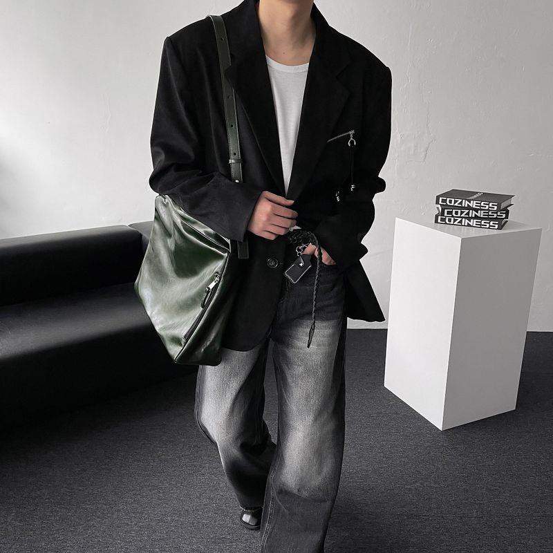 90's Sharoon Suede Zipper Jacket (2 colors)