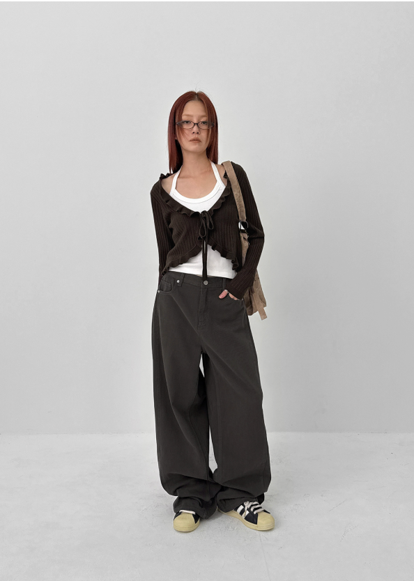 [MADE] Bellea Folding Wide Cotton Pants