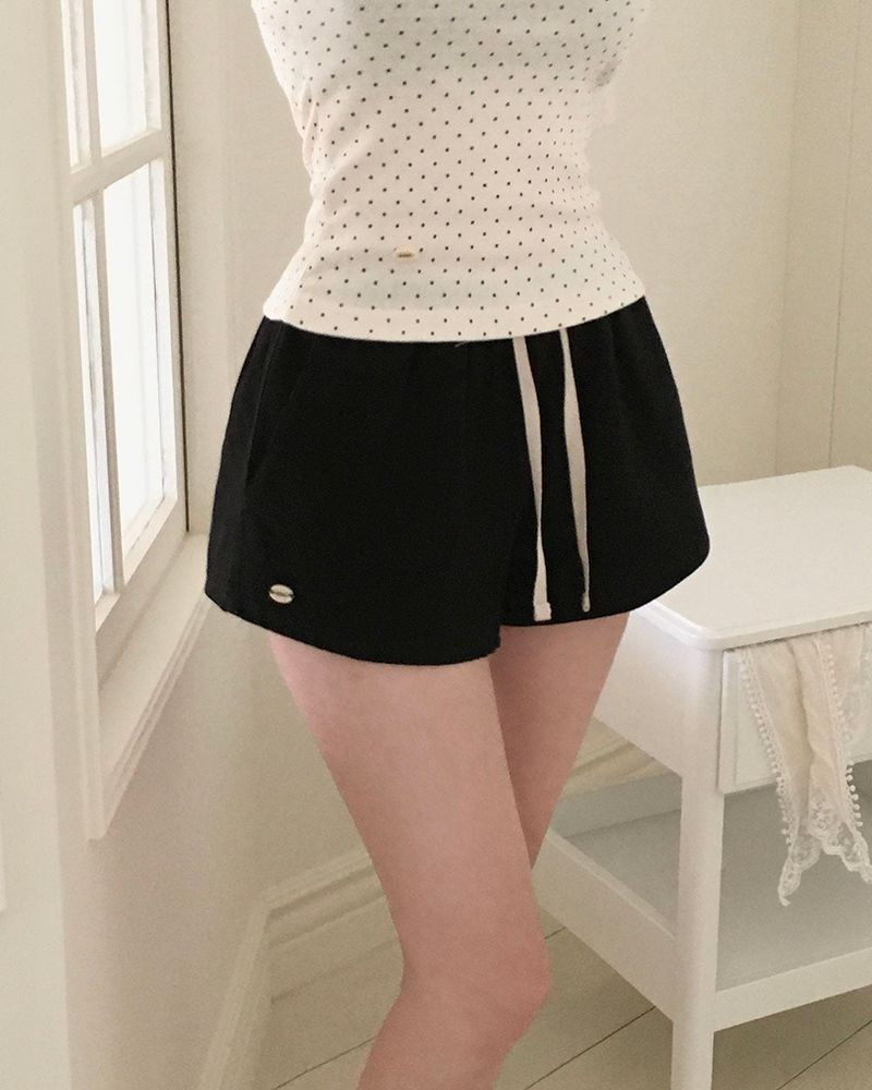 [MADE] Mirror, twill cotton shorts