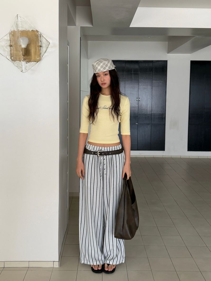 [ORIGINAL] Radi Stripe Summer Two-Way Pants