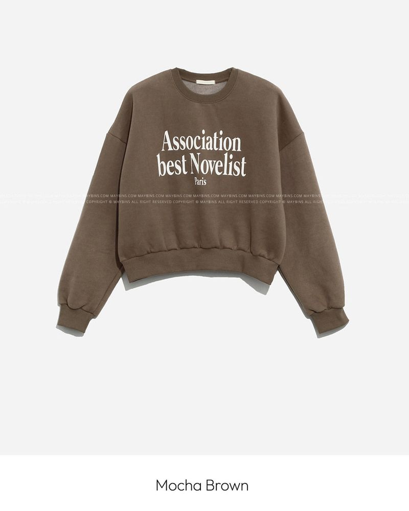 Fleece Crop Man to Man