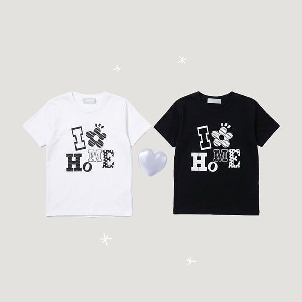 hijjoo（ハイチュー）の「Flower Home Half Cropped Short Sleeve Tee (2 colors)（Tops）」