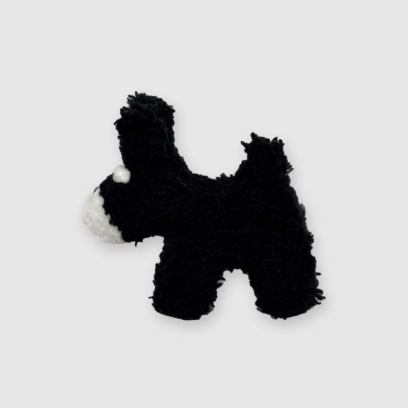[made] schnauzer keyring-black