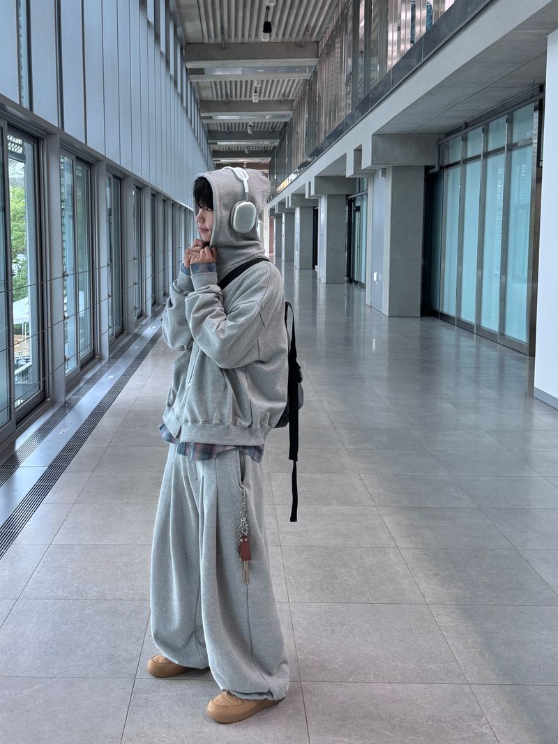 Curry Oversized Hooded Zip-Up (3 colors)