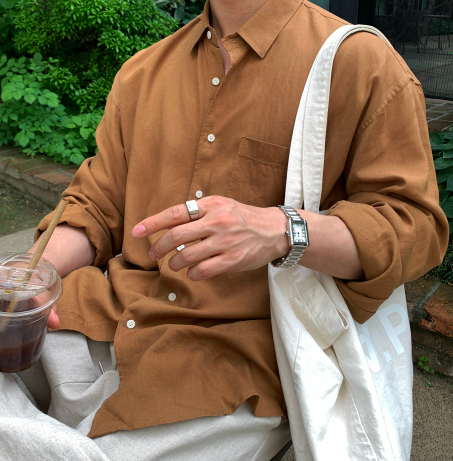 ハイパーエッセンシャルオーバーフィットリネンシャツ