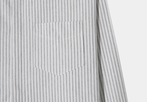 Anderner Hidden Button Stripe Cotton Shirt