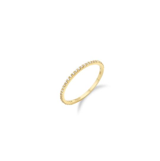 26SS★ Truly Essence 14K Full Pave Ring