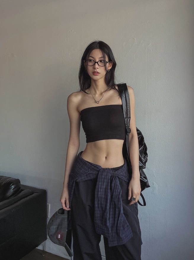 [U-BASIC] Basic Ribbed Tank Top (+With Cup)