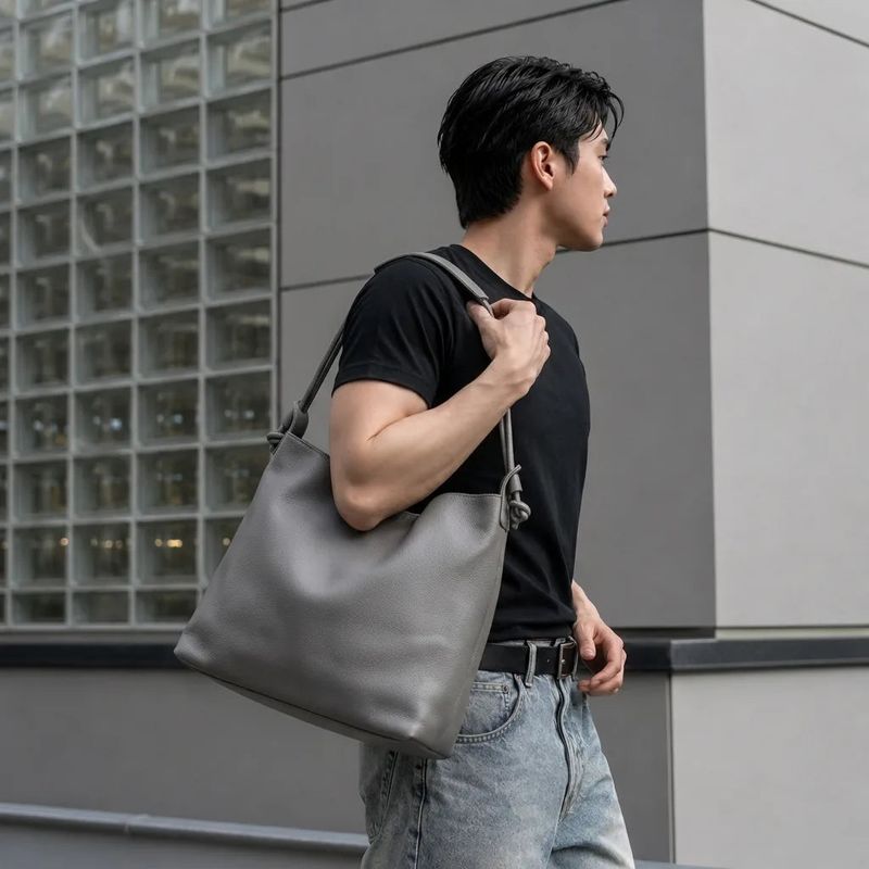 FADE MEET（フェードミート）の「Minimal Slouch Shoulder Bag（Bags）」