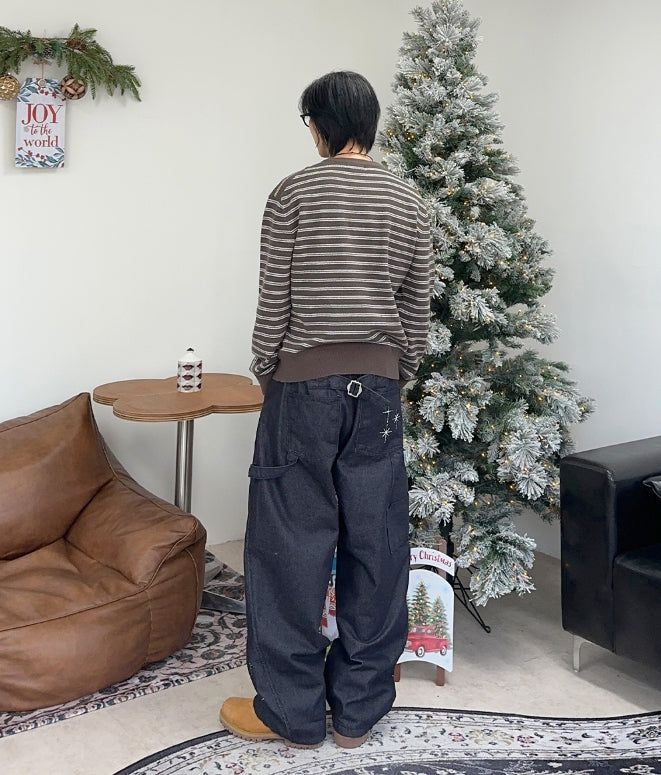 Lao Henley Neck Knit Long Sleeve