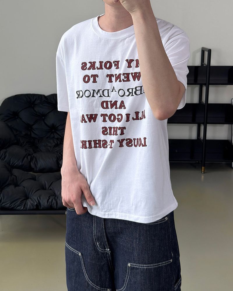 Broden Lettering Printed Short Sleeve