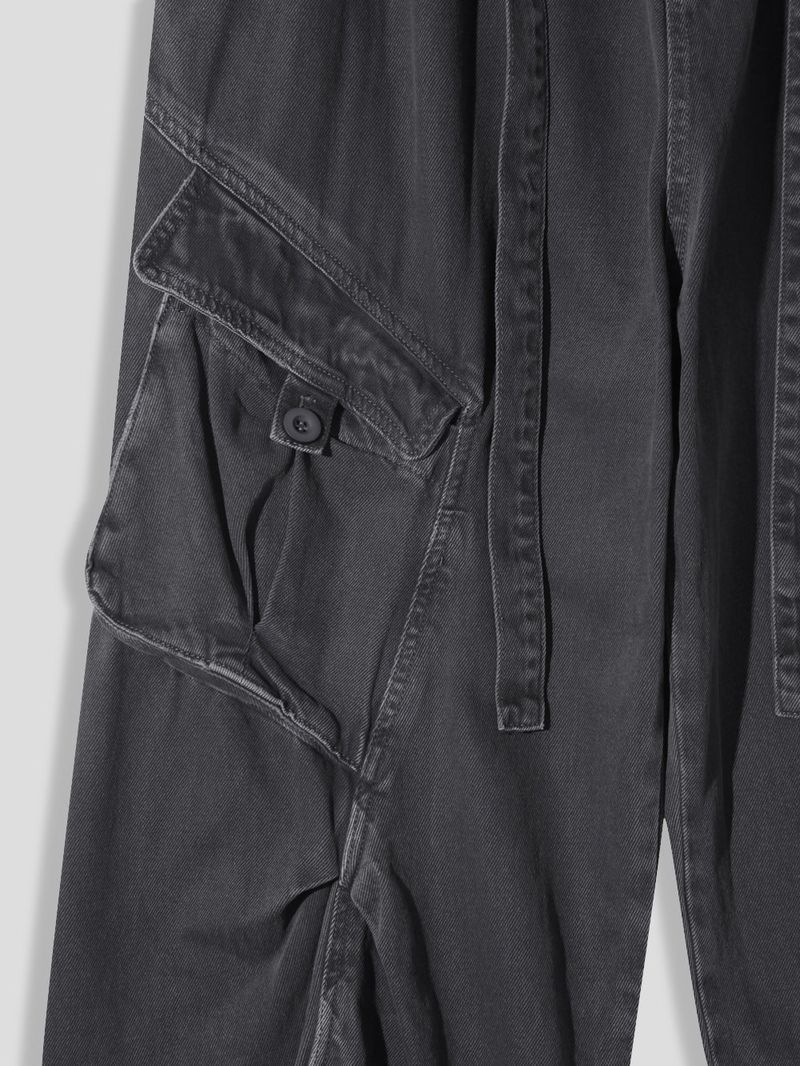 LMN Maison Belted Pintuck Cargo Pants (3 colors)