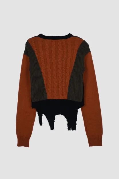 SWITCHING COLOR KNIT