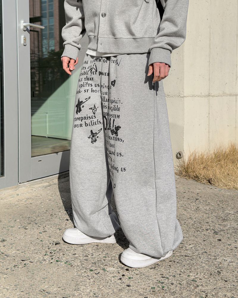 JIIGEUM（ジグム）の「DR ワイドスウェットパンツ（パンツ）」
