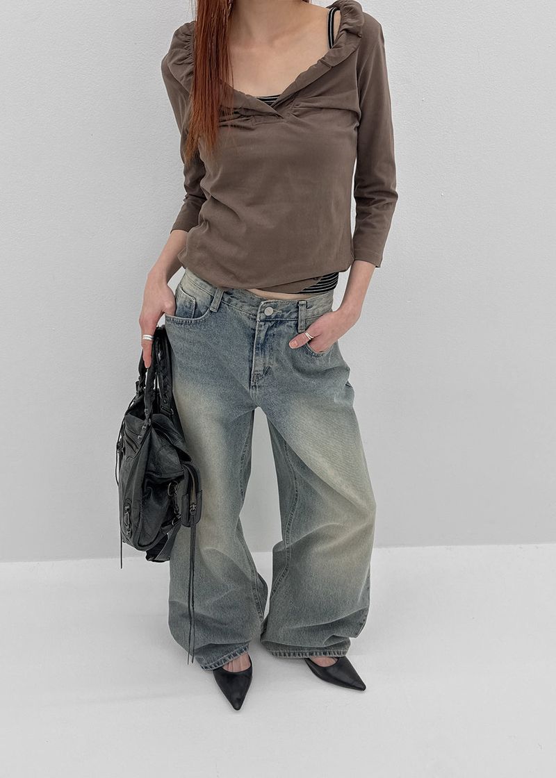 [MADE] Pesto Low Wide Denim Pants