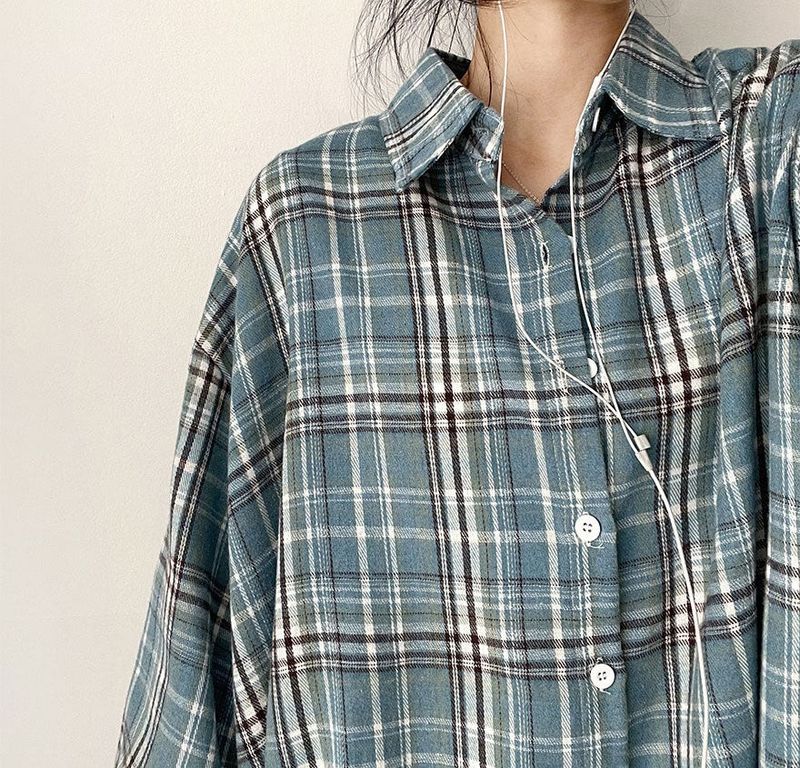 Lue Loose Fit Checkered Shirt