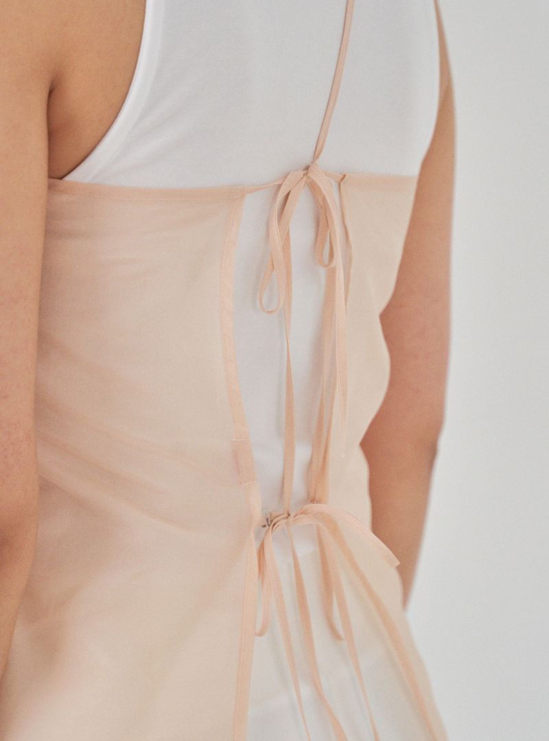 Multi layered dress (peach)