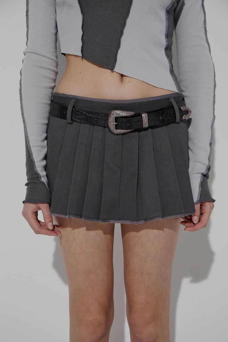 CHINO PLEATS SKIRT