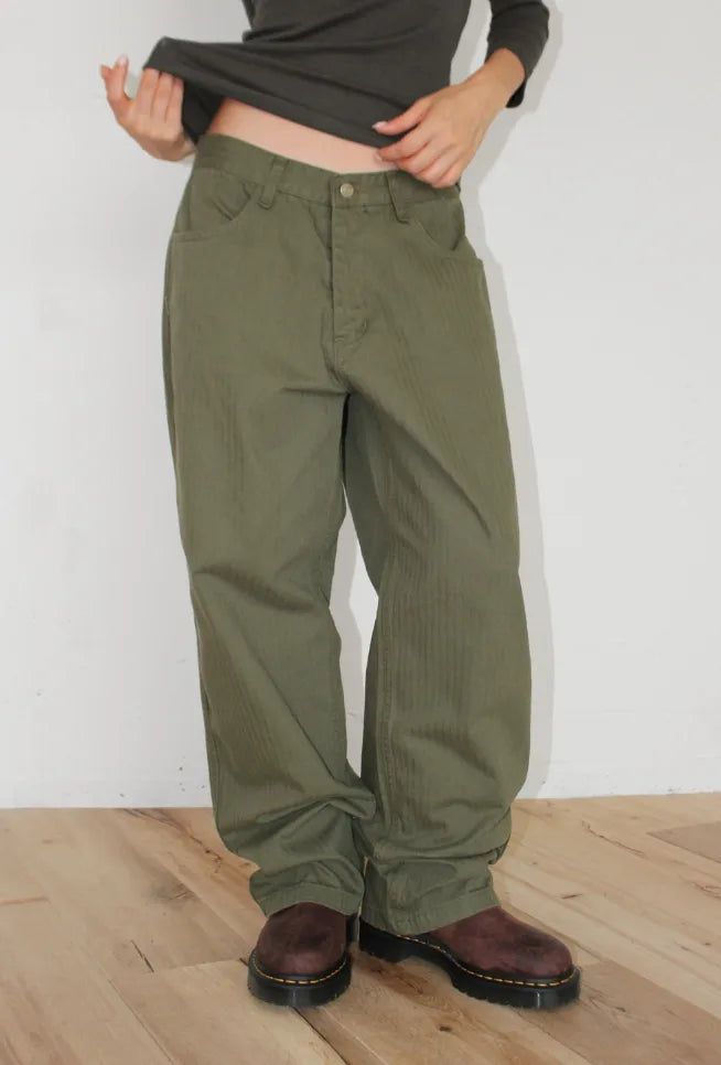 VINTAGE HERRINGBONE PANTS