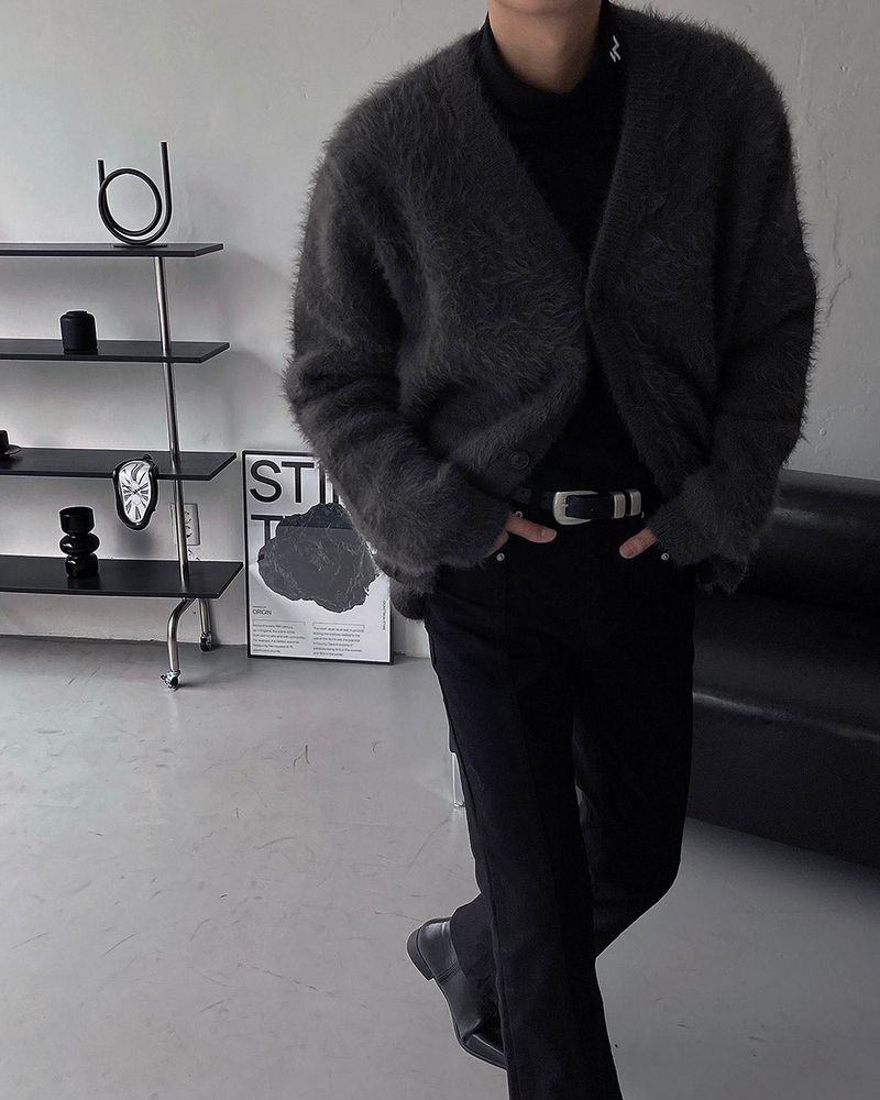 OA Blanc Angora Cardigan (3 colors)