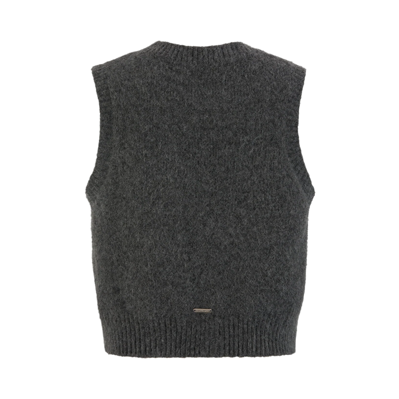 13DE MARZO Rope Knit Logo Vest