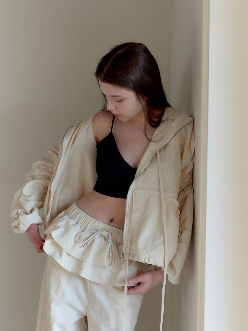 FRILL LAYERED PANTS / CREAM